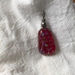 Beautiful pink and metallic tree charm